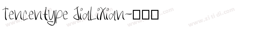 Tencentype JiaLiXian字体转换